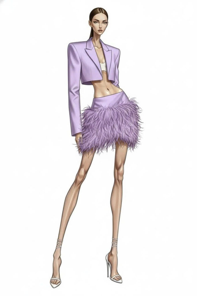 Váy Midi Phối Ren